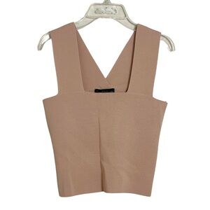 House of Harlow 1960 NWT Tan Knit Crossback Tank Top Size XS Neutral‎ Boho